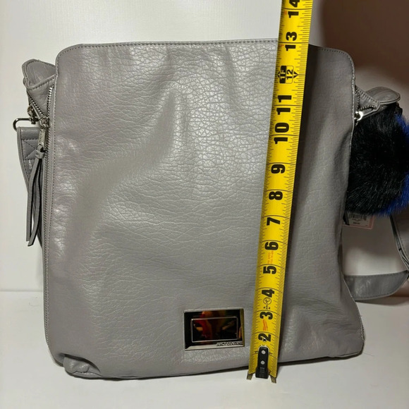 Juicy Couture Grey Hobo Tote Silver Hardware NWT - Picture 6 of 12